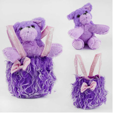 Сумочка детская С 31228 с игрушкой собачкой высота 21 см