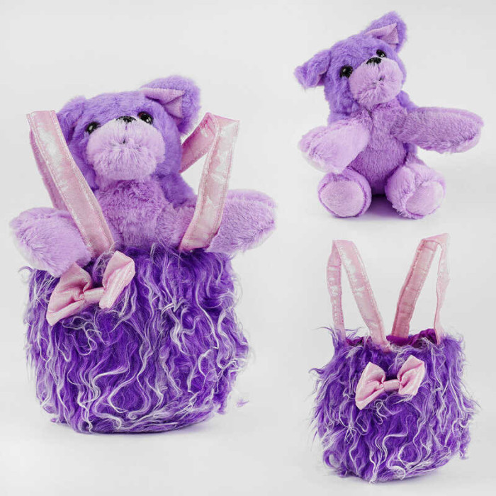 Сумочка детская С 31228 с игрушкой собачкой высота 21 см