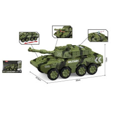 Танк WY 1105 A інерція рухома башта з тріскачкою масштаб - 1:16 підсвічування звукові ефекти