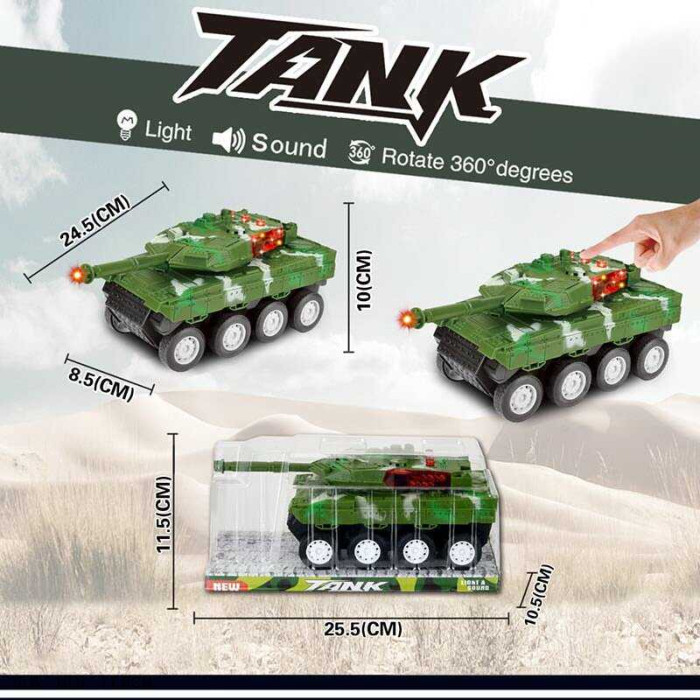 Танк 383-53 D підсвічування звук інерція в слюді