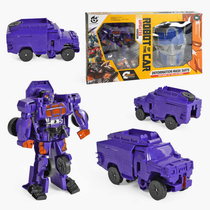 Трансформер HS 41 робот маска 2 картки з героями в коробці