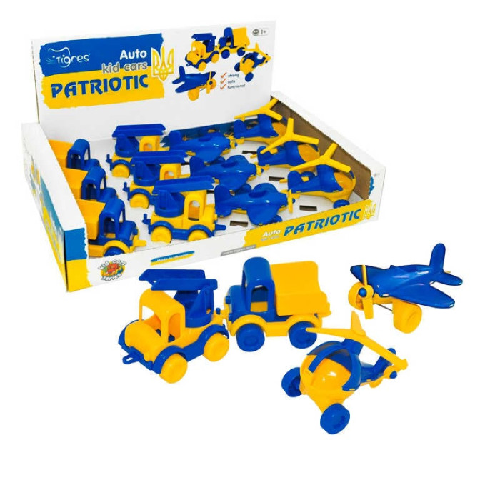 Патриотические машинки Kid cars 39900 ЦЕНА ЗА 12 ШТУК В КОРОБКЕ Tigres Tigres
