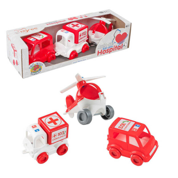 Набір машинок Kids cars 39549 Tigres Швидка допомога Tigres