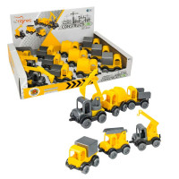 Строительные машинки Kid cars 39901 Tigres 12 штук в боксе