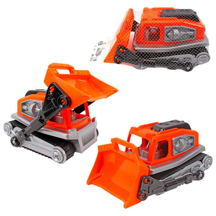 Бульдозер 9680 Technok Toys гусениця рухомі елементи в сітці іграшка
