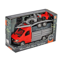 Машина Mercedes-Benz Sprinter бортовой с лафетом красный Tigres 2 машинки
