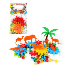 Игрушка Конструктор 3749 Technok Toys 66 деталей фигурки животных в упаковке Technok Toys
