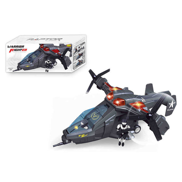 Літак 286-12 звук підсвічування автобертання фігурки (в кор)