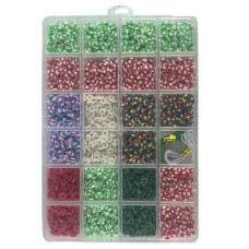 Набір намистин 3100 H5 резинки в боксі